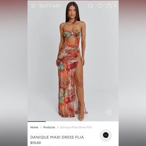 Outcast Vibrant Multicolor Maxi Dress